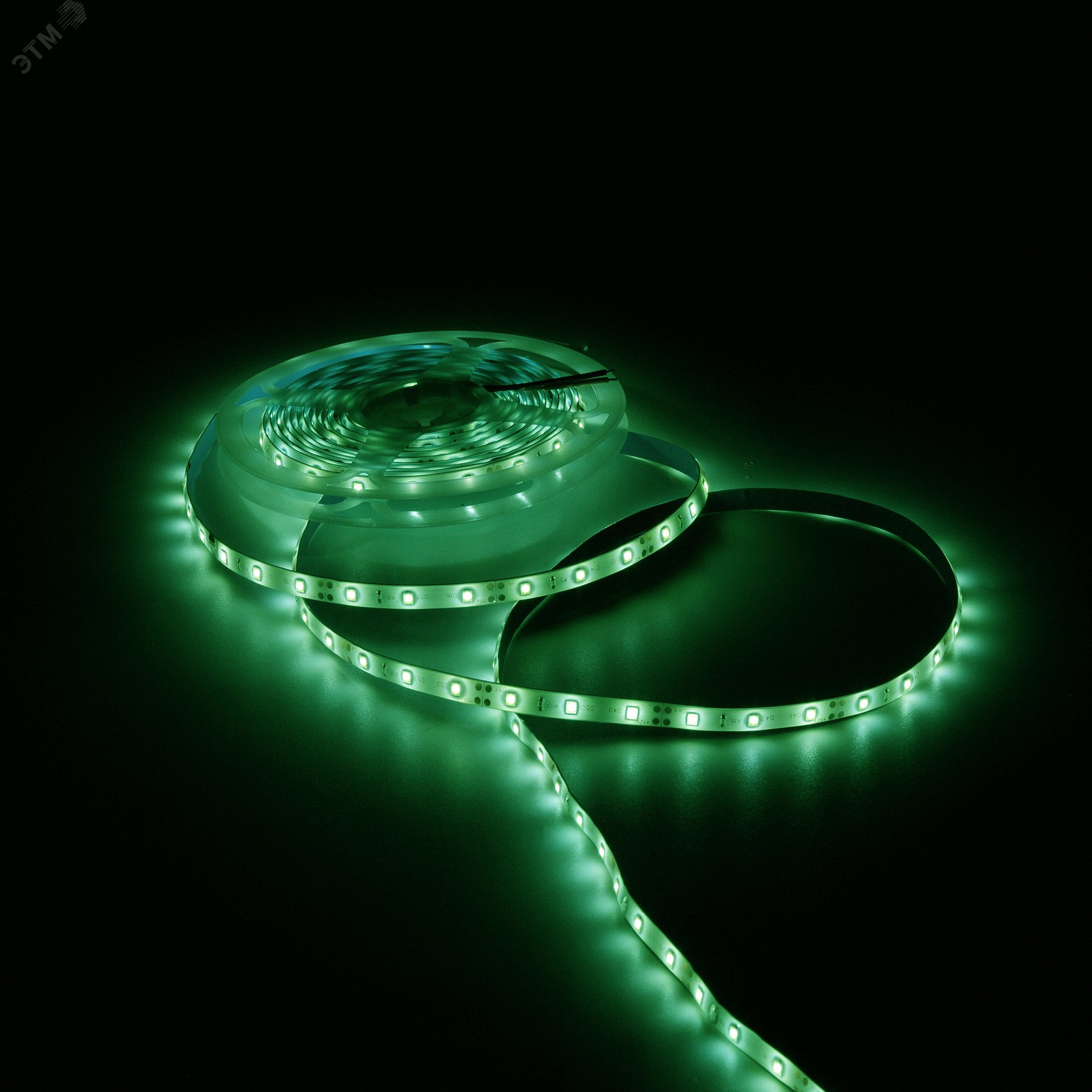 Лента светодиодная LED 2835/60-SMD 4,8 Вт/м 210 Лм/м зеленый IP66 12 В DC 8 мм (катушка 5 м ZIP bag) Elementary Gauss 356000605 GAUSS - превью 4