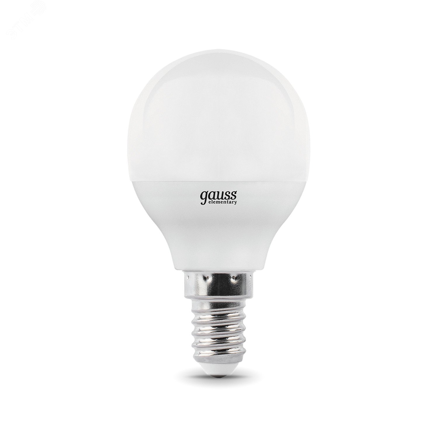 Лампа светодиодная LED 10 Вт 710 лм 3000К AC180-240В E14 шар P45 теплая  Elementary Gauss 53110 GAUSS - превью 4