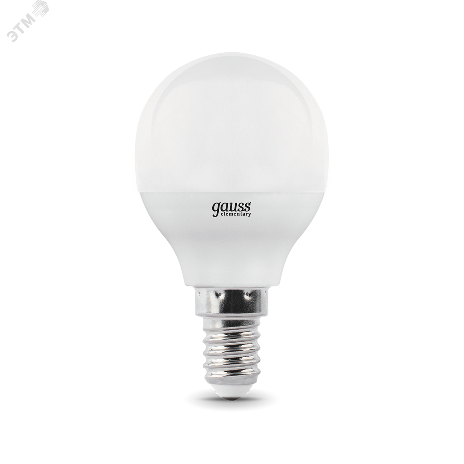 Лампа светодиодная LED 10 Вт 710 лм 3000К AC180-240В E14 шар P45 теплая  Elementary Gauss 53110 GAUSS - превью 2
