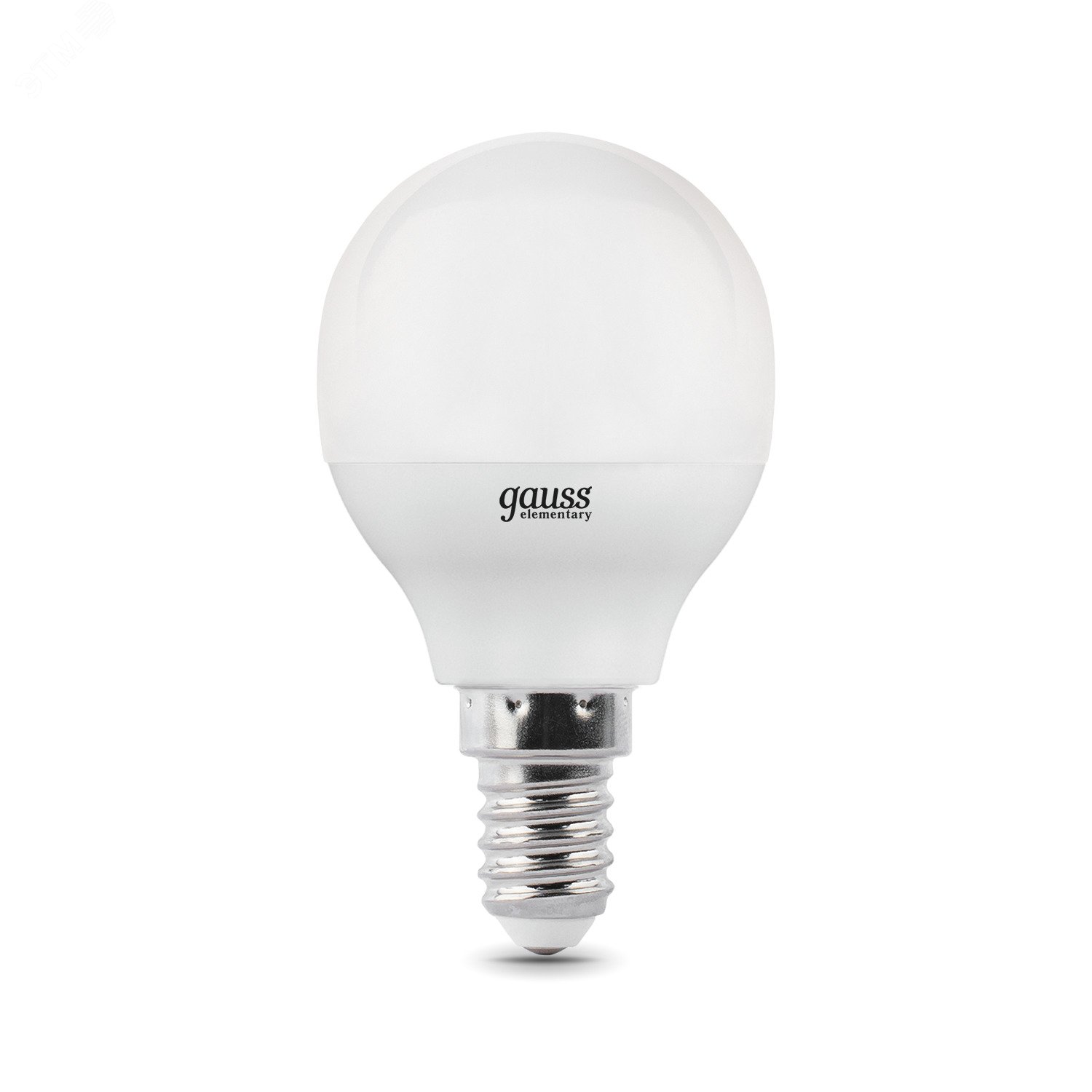 Лампа светодиодная LED 10 Вт 730 лм 4100К AC180-240В E14 шар P45 нейтральный  Elementary Gauss 53120 GAUSS - превью 4