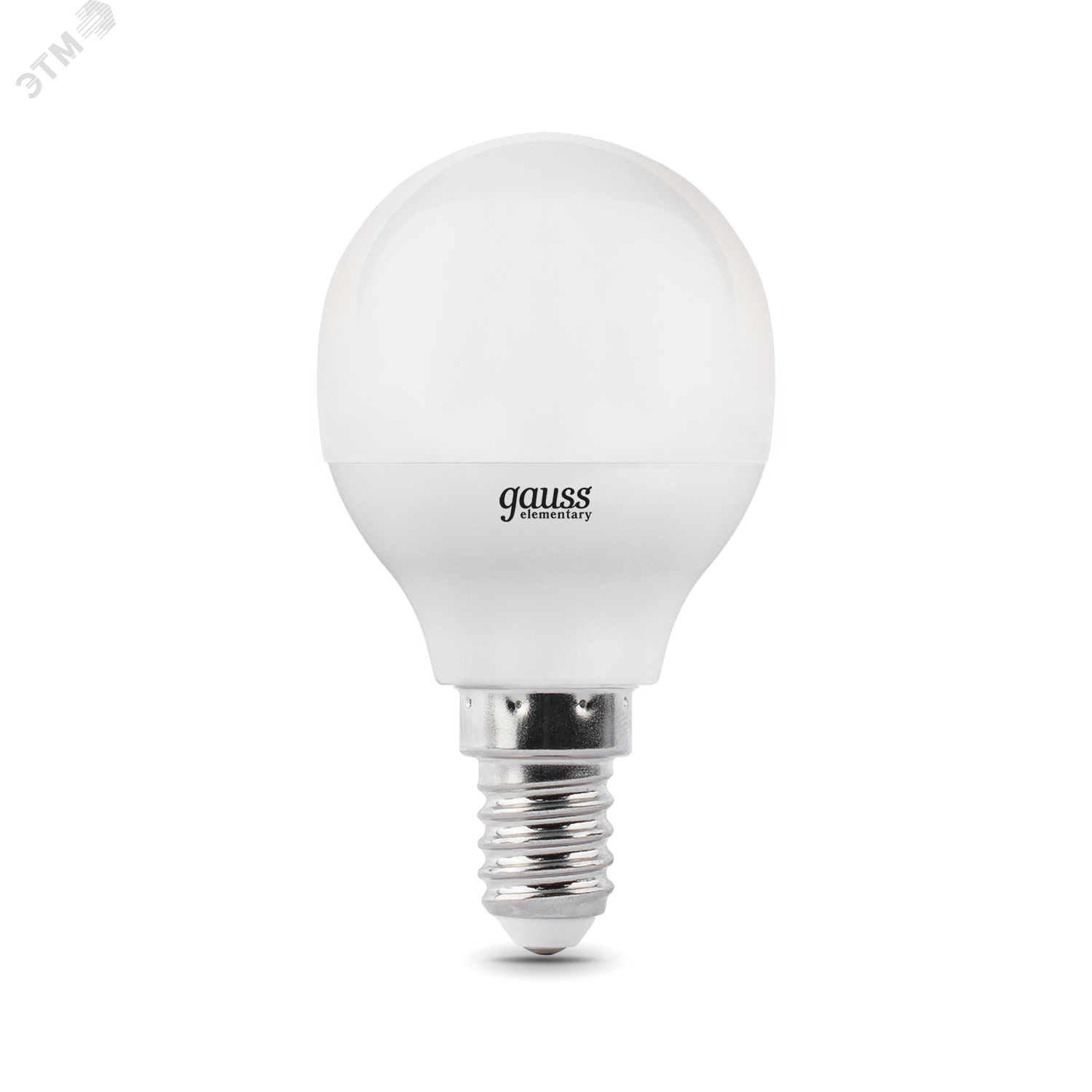 Лампа светодиодная LED 10 Вт 730 лм 4100К AC180-240В E14 шар P45 нейтральный  Elementary Gauss 53120 GAUSS - превью 2
