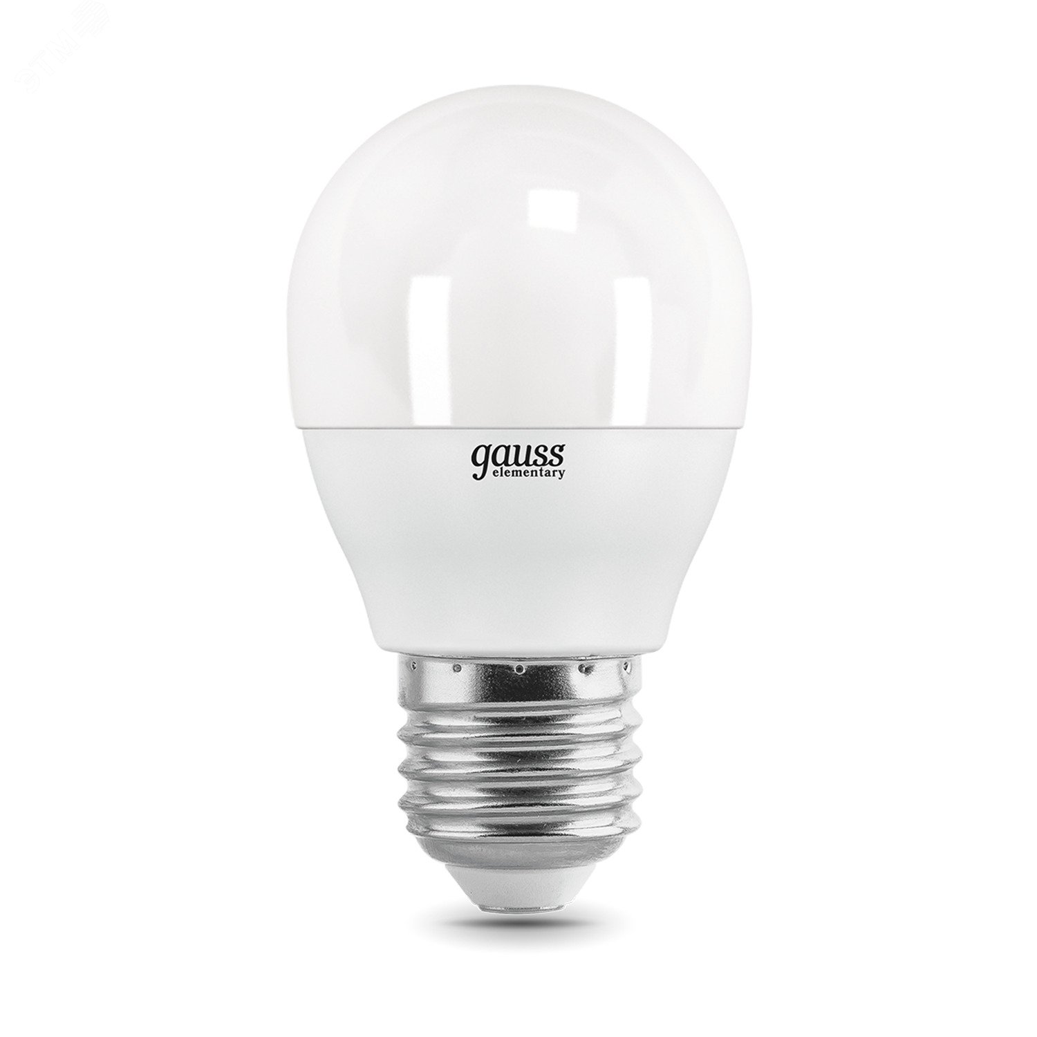 Лампа светодиодная LED 10 Вт 710 лм 3000К AC180-240В E27 шар P45 теплая Elementary 53210 GAUSS - превью 3
