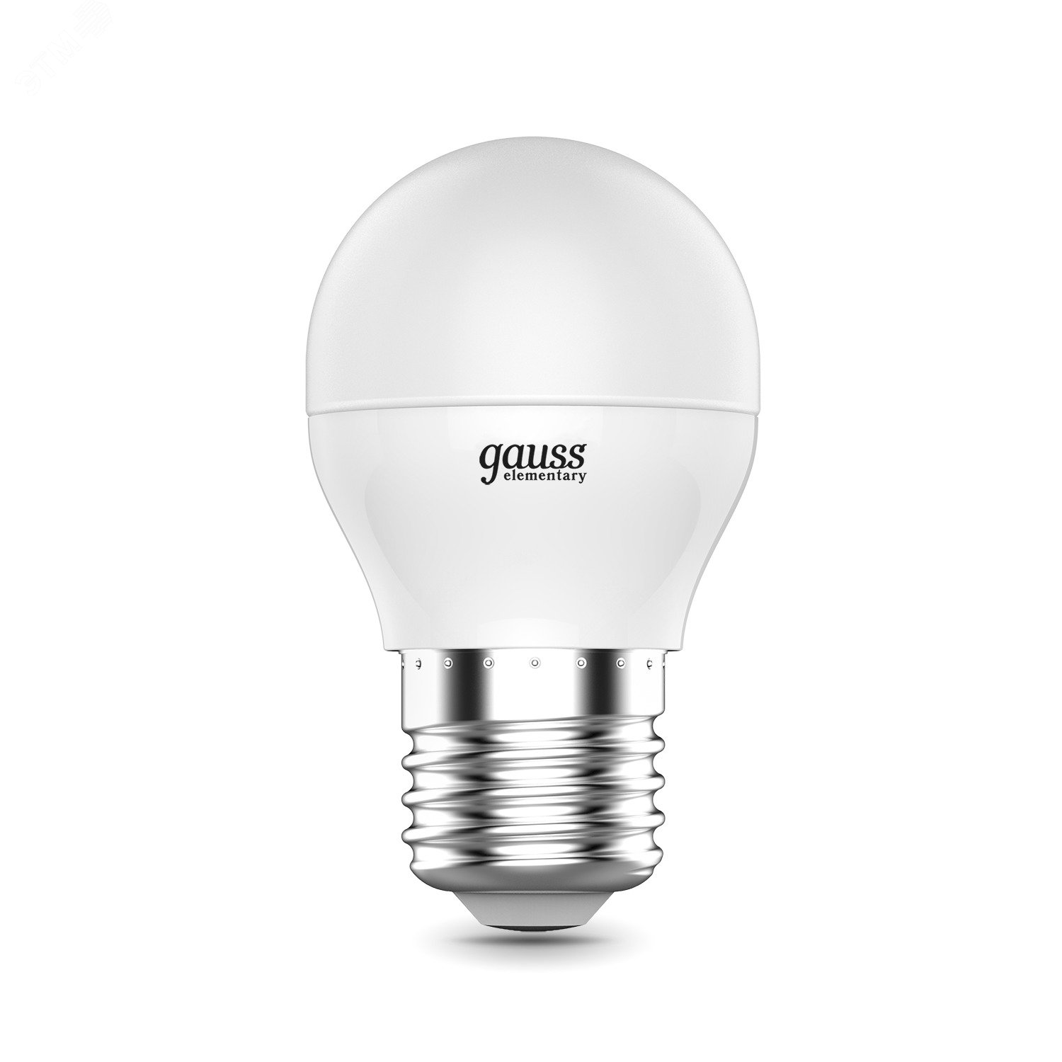 Лампа светодиодная LED 6 Вт 420 лм 3000К AC180-240В E27 шар P45 теплая  Elementary Gauss 53216 GAUSS - превью 4