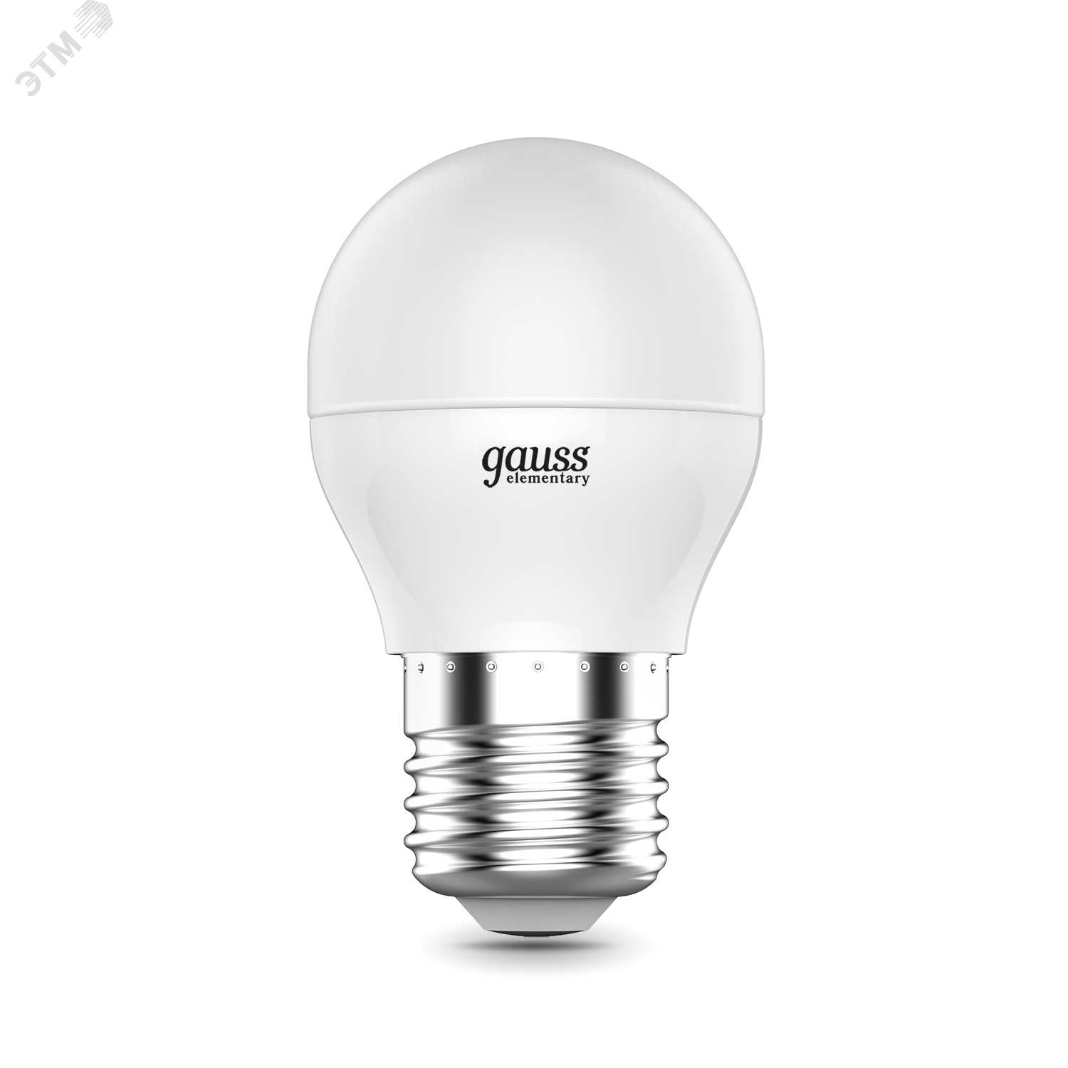 Лампа светодиодная LED 6 Вт 420 лм 3000К AC180-240В E27 шар P45 теплая  Elementary Gauss 53216 GAUSS - превью 2