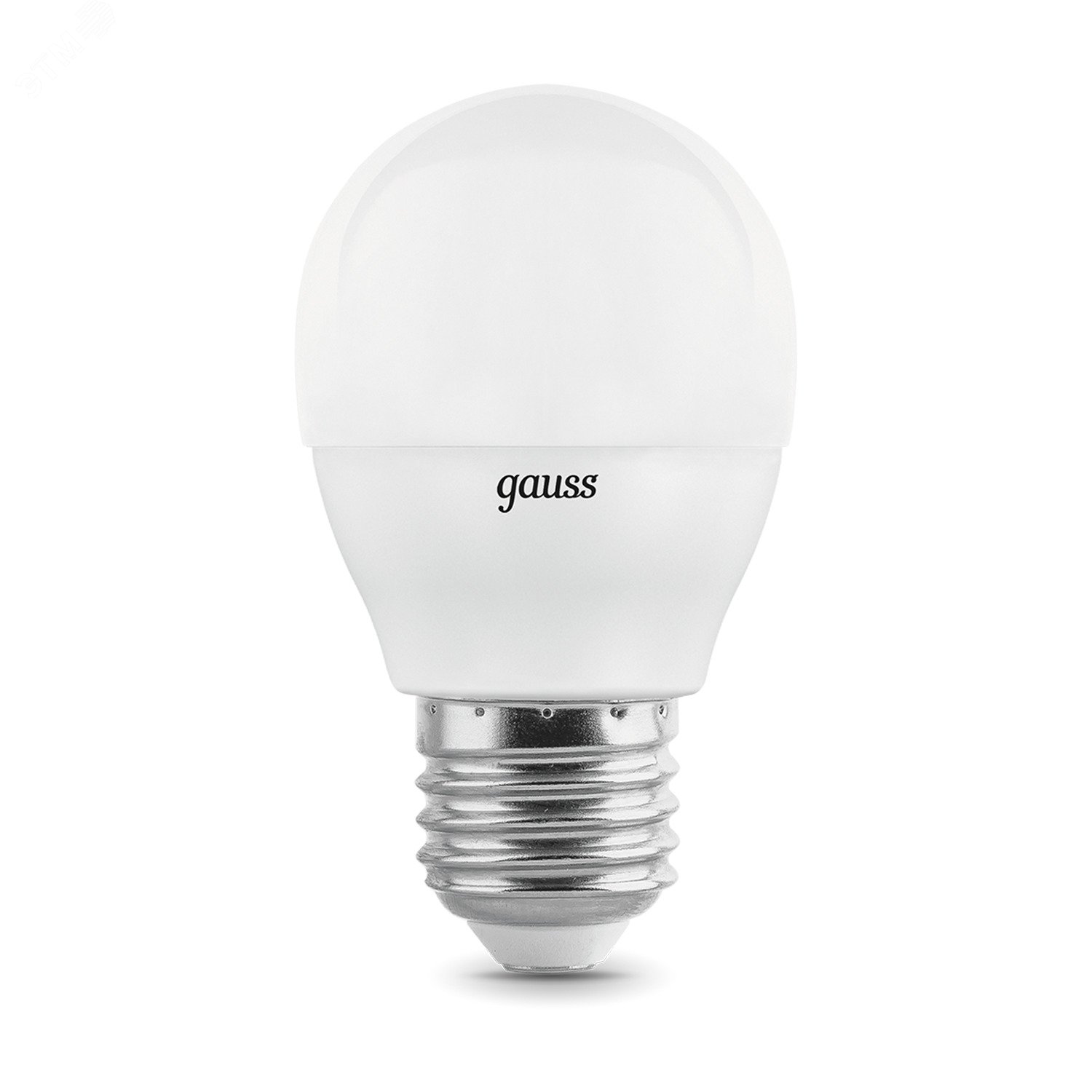 Лампа светодиодная LED 7 Вт 450 лм 3000К AC180-240В E27 шар P45 теплая (промоупаковка 3 лампы) Elementary 53217T GAUSS - превью 4