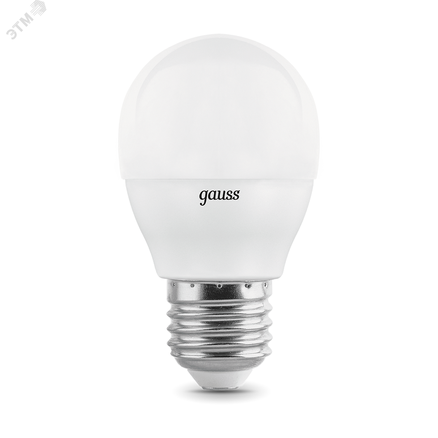 Лампа светодиодная LED 7 Вт 450 лм 3000К AC180-240В E27 шар P45 теплая (промоупаковка 3 лампы) Elementary 53217T GAUSS - превью
