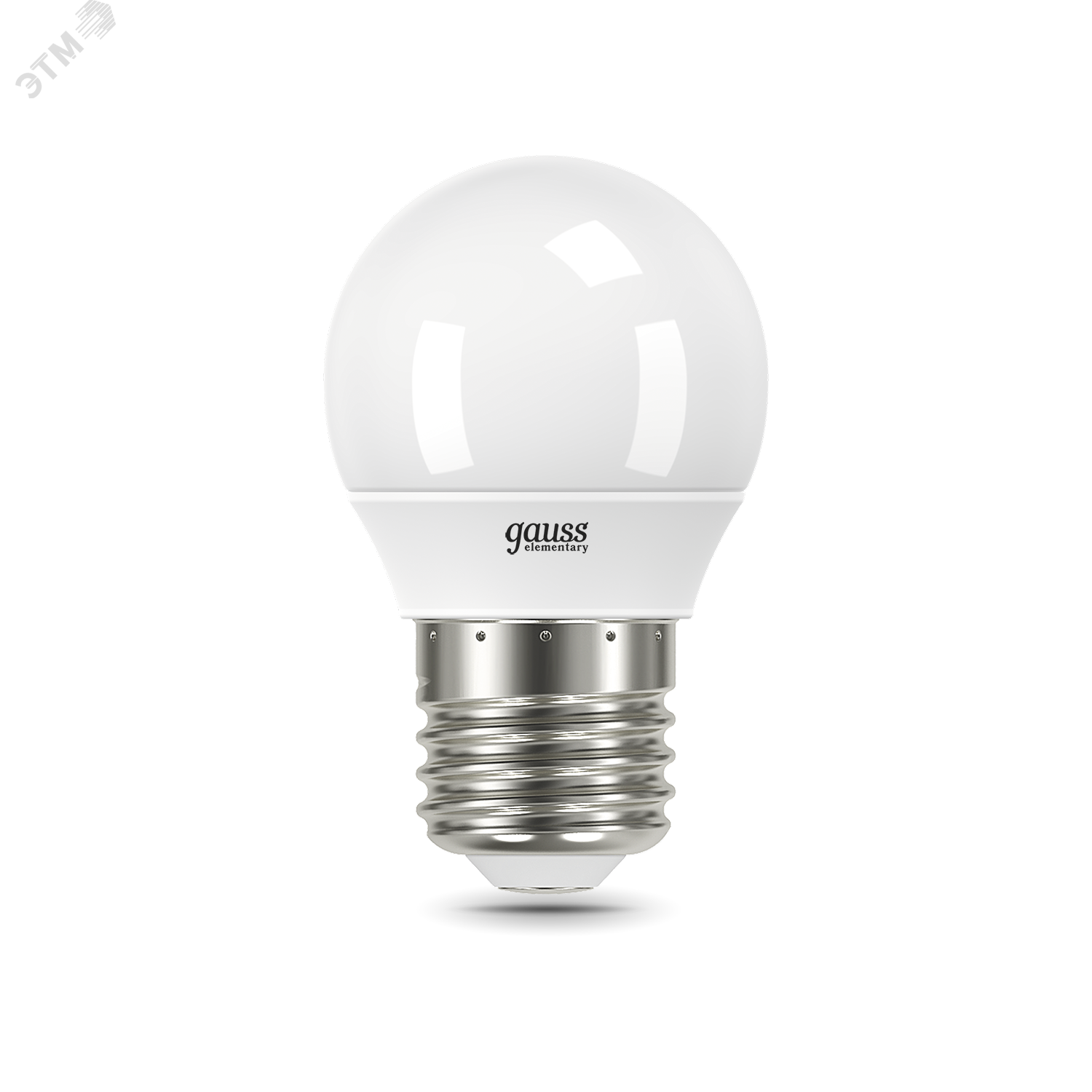 Лампа светодиодная LED 12 Вт 920 лм 4100К AC180-240В E27 шар P45 нейтральный  Elementary Gauss 53222 GAUSS - превью 2