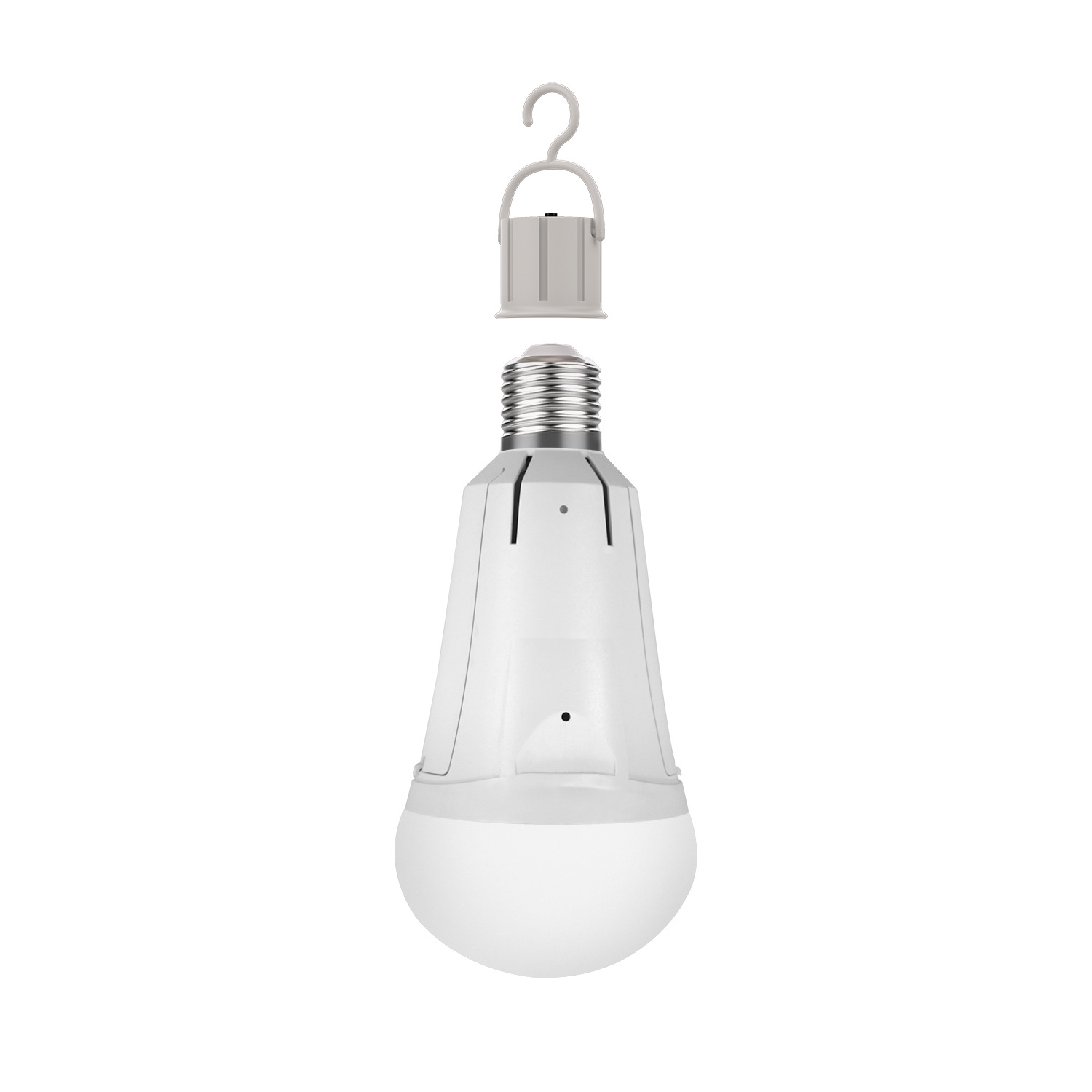 Лампа светодиодная LED 12 Вт 900 лм 4100К А80 груша нейтральный E27 AC 220В аварийная с Li-Ion аккумулятором Black