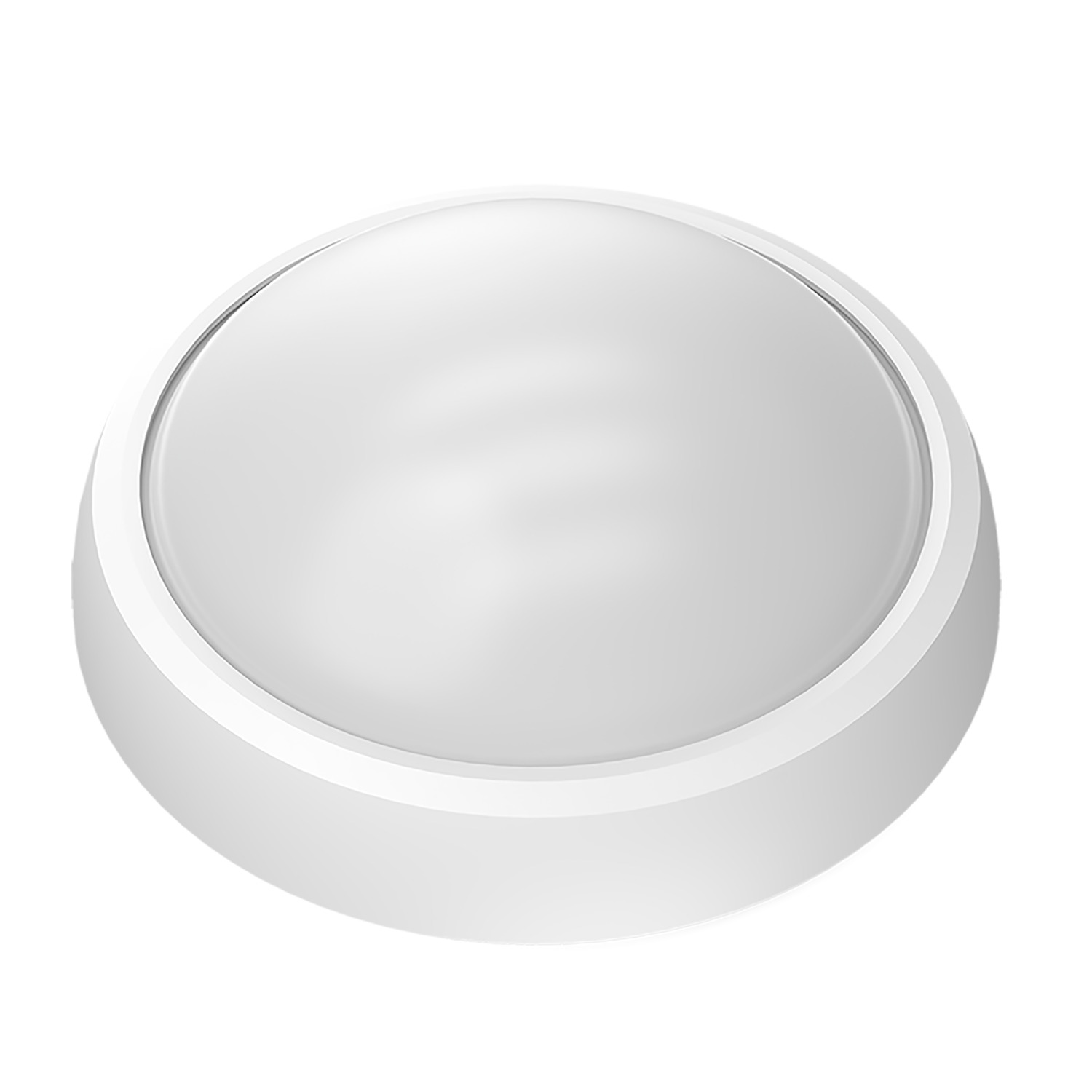 Светильник светодиодный ДБП 12 Вт 1000 лм 6500К AC 220В Белый IP65 круг D175х76мм Пластик ЖКХ Qplus