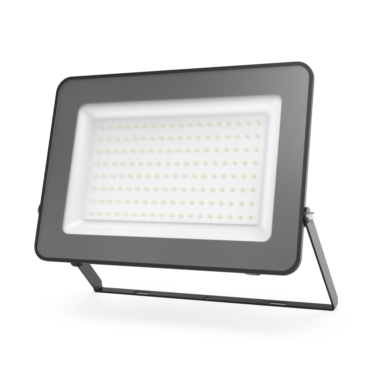 Прожектор светодиодный ДО 100 Вт 12000 Лм 6500К AC 220В IP65 210х32х283 мм матированное закаленное стекло Qplus