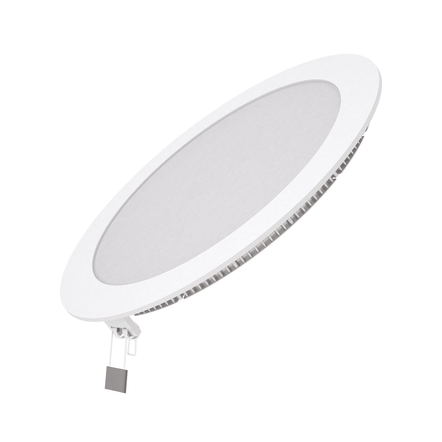 Светильник светодиодный ДВО 18 Вт 1200 лм 3000К AC 220В IP20 круг D225х22мм монт d210мм Алюминий тонкий Slim