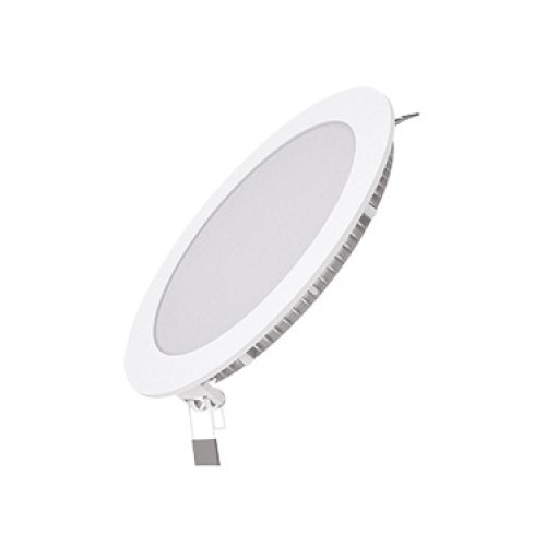 Светильник светодиодный ДВО 15 Вт 1100 лм 4000К AC 220В IP20 круг D170х22мм монт d155мм Алюминий тонкий Slim