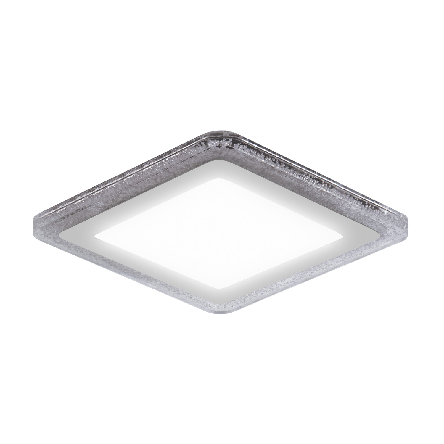 Светильник светодиодный ДВО 16 Вт 1200 лм 3000К AC 220В IP20 квадрат 192х192х31мм монт разм 160х160мм Алюминий 2 режима работы фоновая подсветка Bubbles