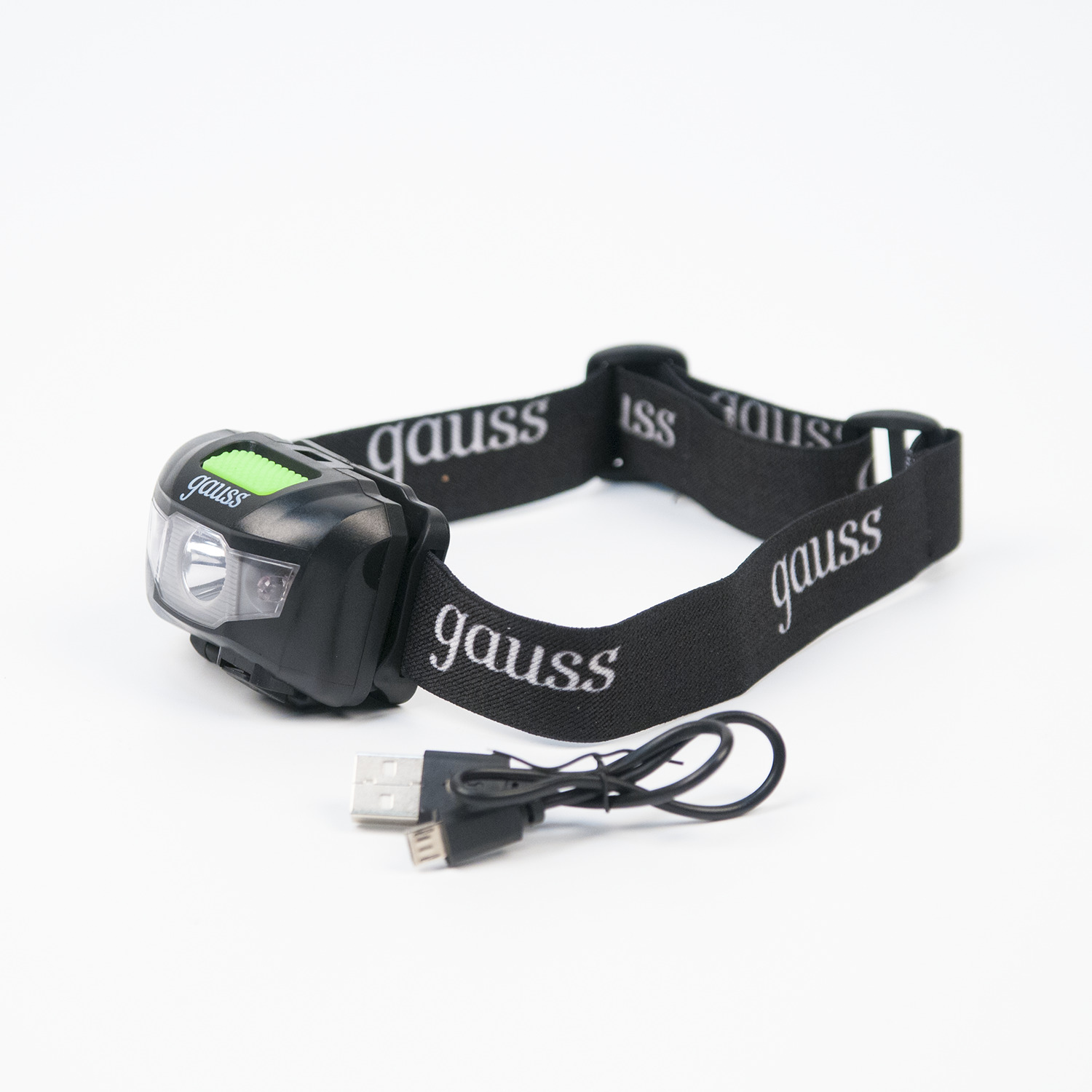 Фонарь светодиодный налобный 3 Вт 130 лм черный IP44 аккумуляторныйуляторный Li-ion 600мАч GFL