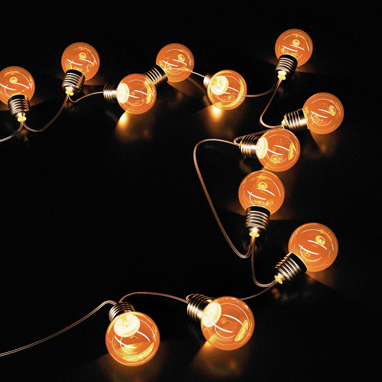 Гирлянда садовая на солнечной батарее 0.04 Вт Белый 20 ламп IP44 5.8 м Большие Шары Solar