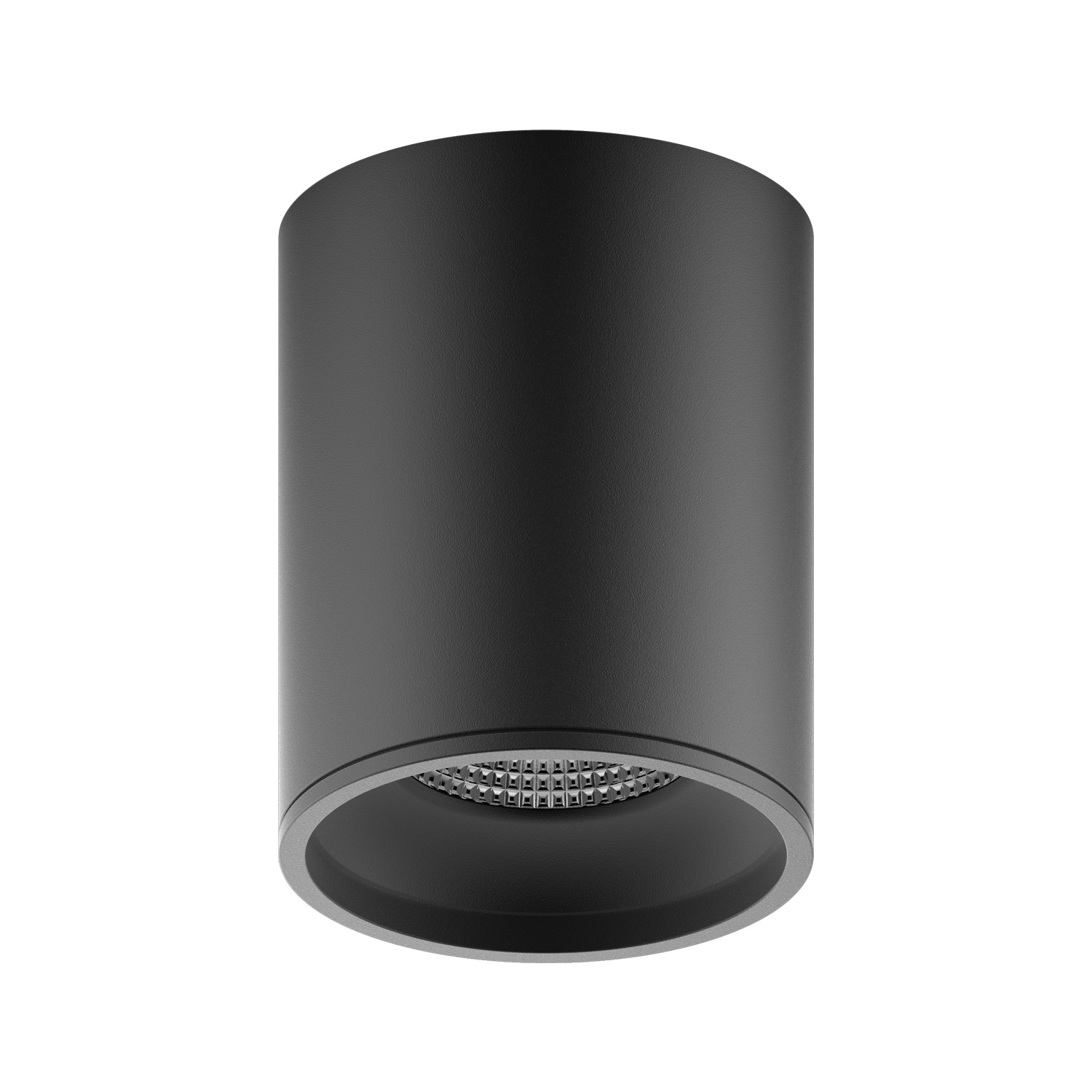 Светильник светодиодный ДБО 12 Вт 920 лм 4100К AC 220В Черный IP20 D100х100мм Алюминий Overhead