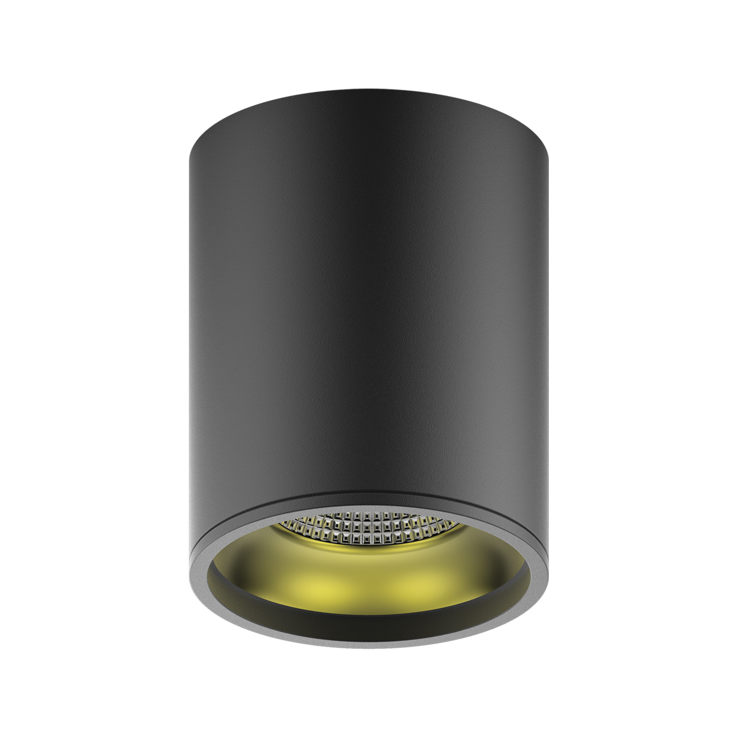 Светильник светодиодный ДБО 12 Вт 900 лм 3000К AC 220В Черный IP20 D100х100мм Алюминий Overhead