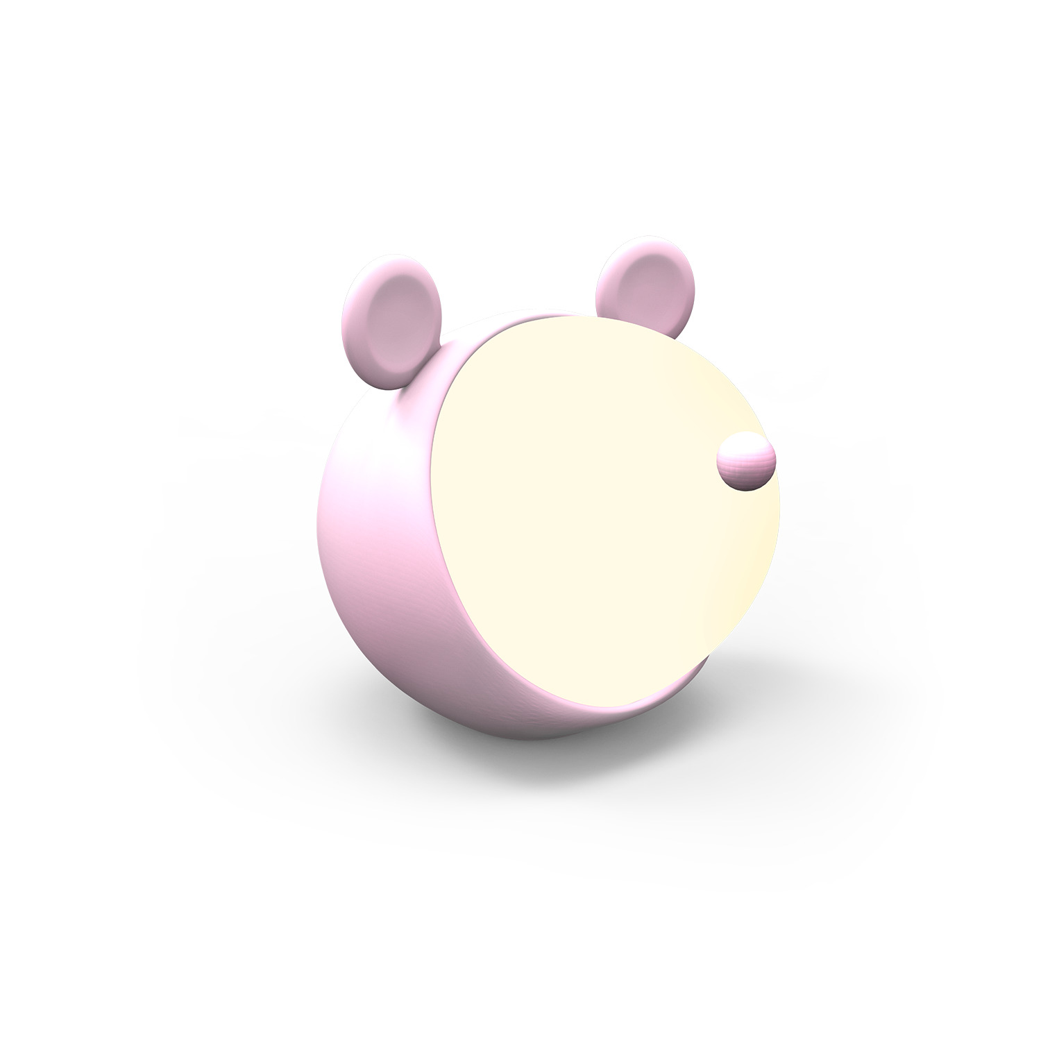 Светильник ночник настольный 5 Вт 200 лм 2700-6000К DC 5В Розовый IP20 100х100х109мм с Li-ion акк 1200мА диммируемый Qplus