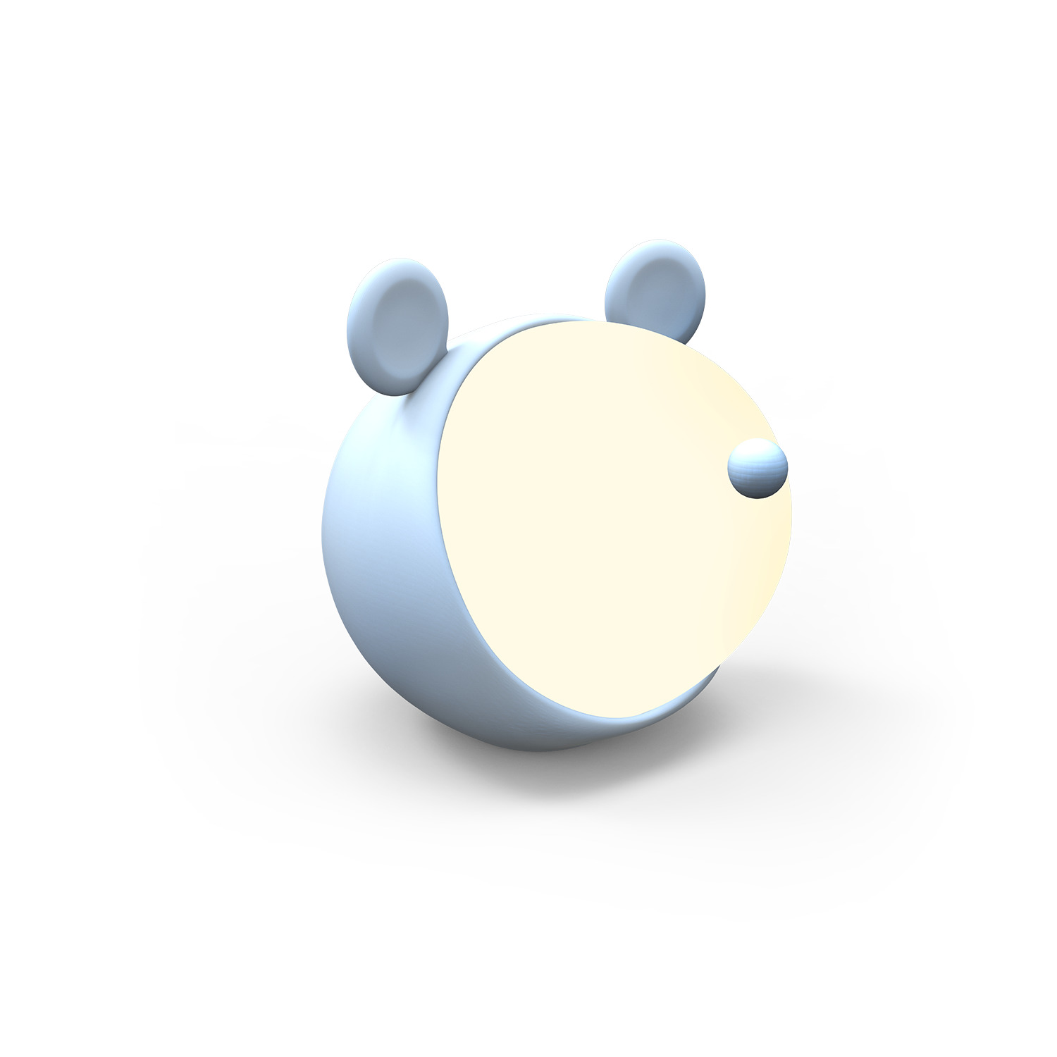 Светильник ночник настольный 5 Вт 200 лм 2700-6000К DC 5В Голубой IP20 100х100х109мм с Li-ion акк 1200мА диммируемый Qplus