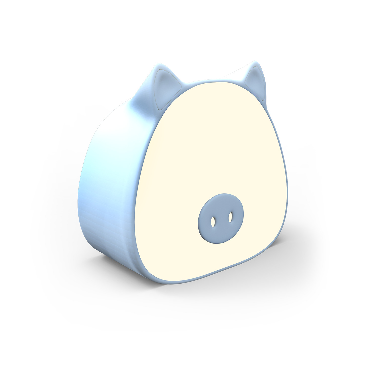 Светильник ночник настольный 5 Вт 200 лм 2700-6000К DC 5В Голубой IP20 112х54х109мм с Li-ion акк 1200мА диммируемый Qplus