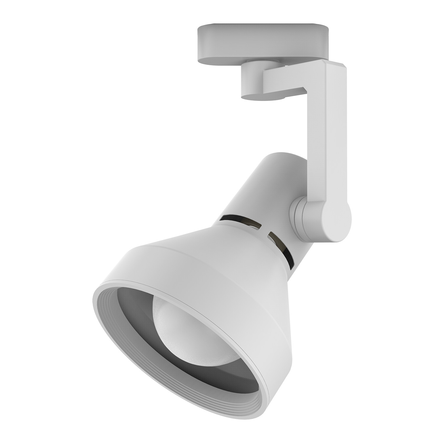 Светильник трековый на шинопровод под лампу 1хE27 AC 220В Белый IP20 150х112х230мм однофазный Track