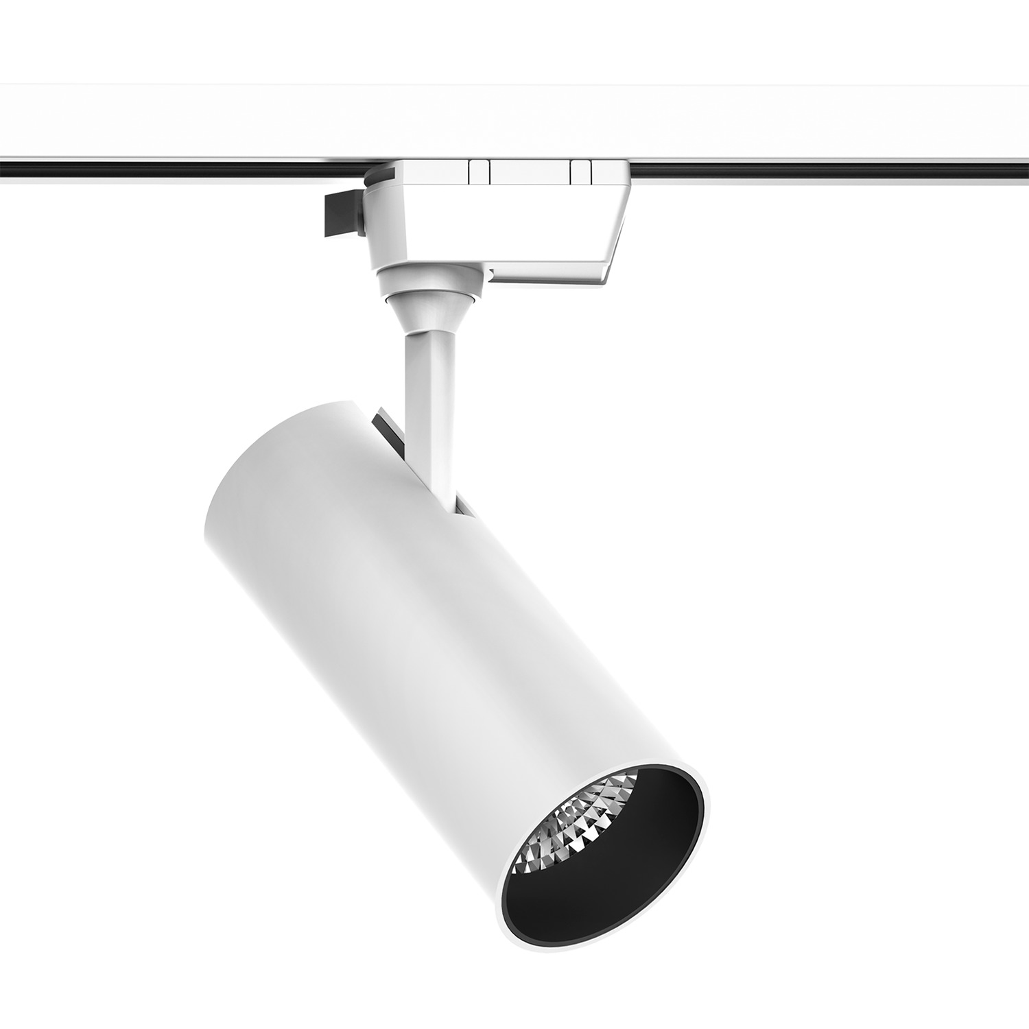 Светильник светодиодный трековый на шинопровод ДПО 20 Вт 1400 лм 4000К AC 220В Белый IP20 Цилиндр D66мм однофазный Track