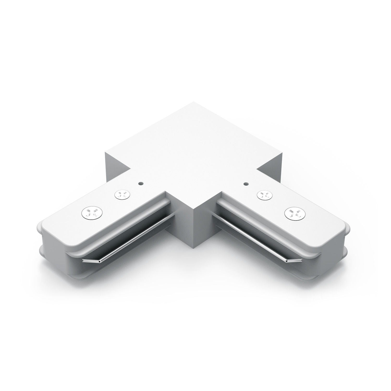 Коннектор для трековых шинопроводов AC 220В Белый IP20 угловой L-образный Track