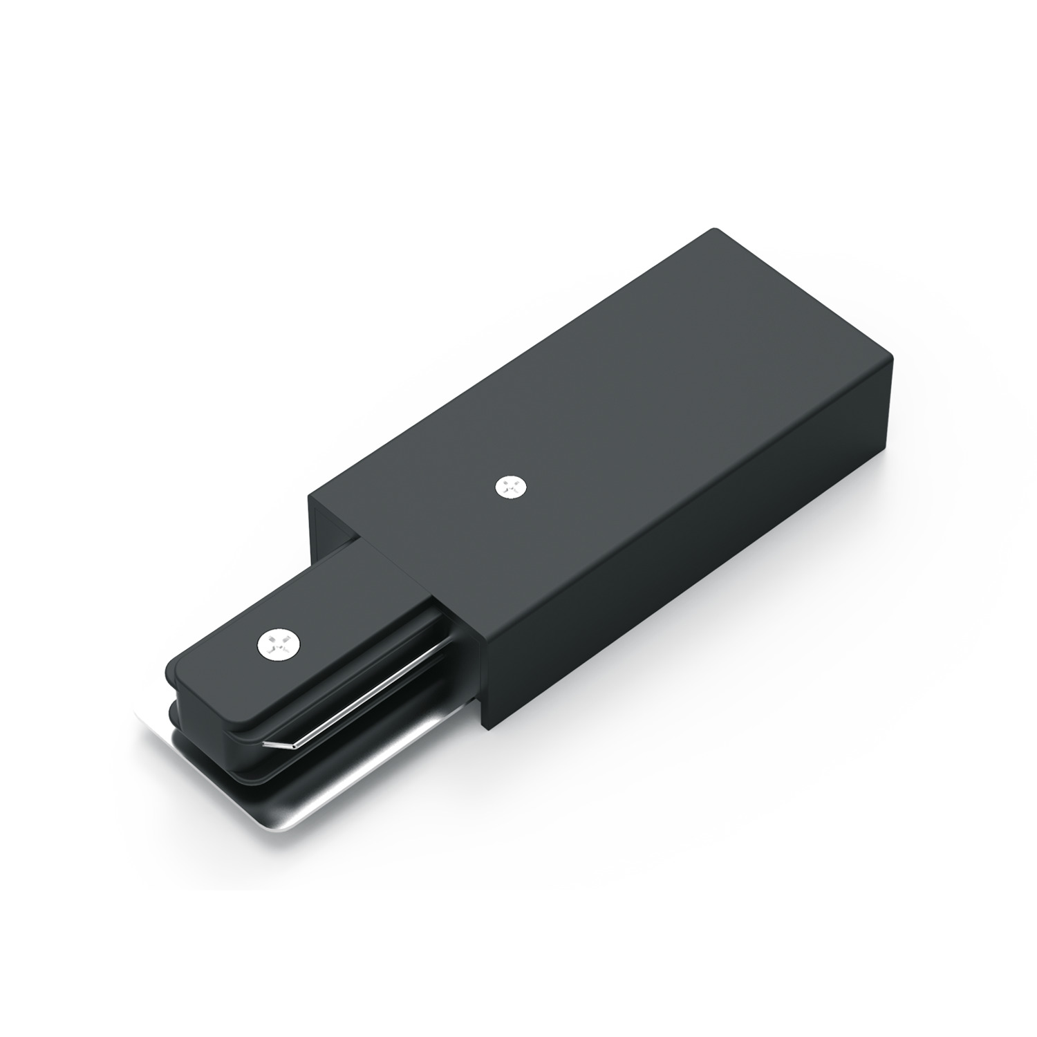 Адаптер питания для подключения трековых шинопроводов к сети AC 220В Черный IP20 Track