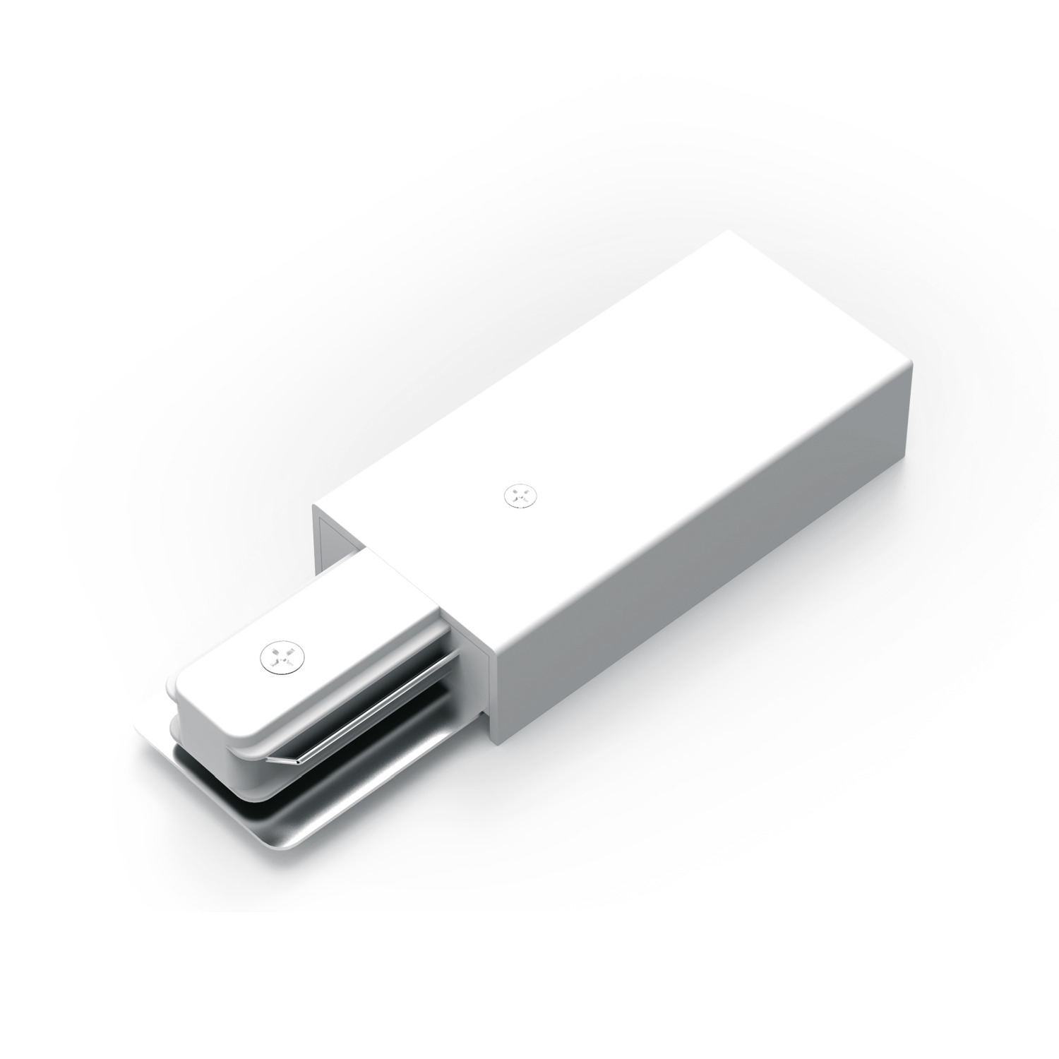 Адаптер питания для подключения трековых шинопроводов к сети AC 220В Белый IP20 Track