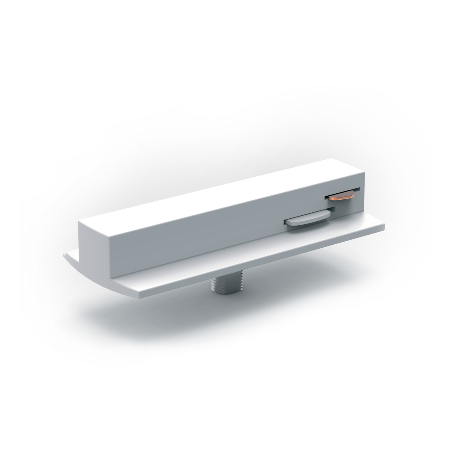 Адаптер для подключения светильника к трековой системе AC 220В Белый IP20 с фиксирующей шайбой Track