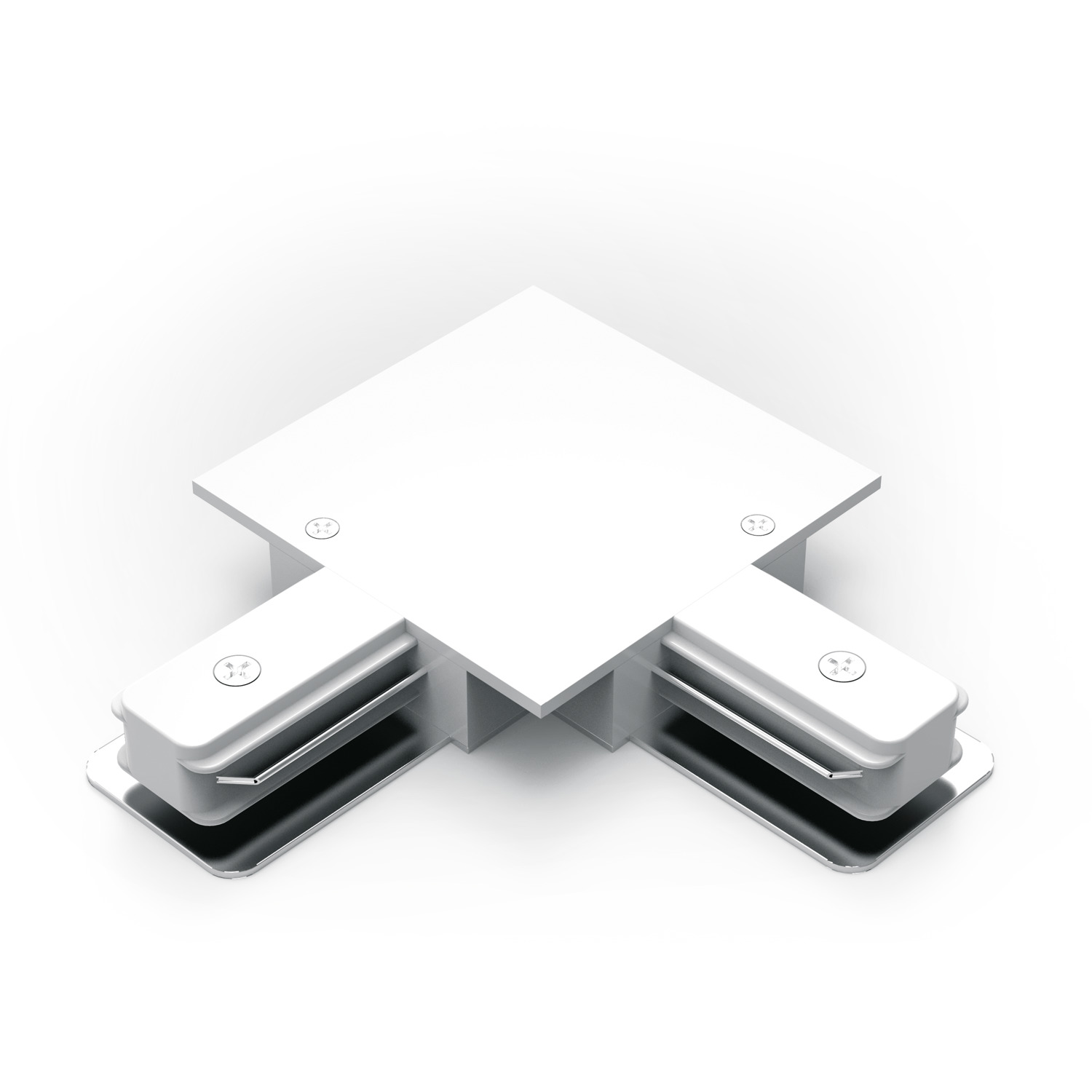 Коннектор для встраиваемых трековых шинопроводов AC 220В Белый IP20 угловой L-образный Track