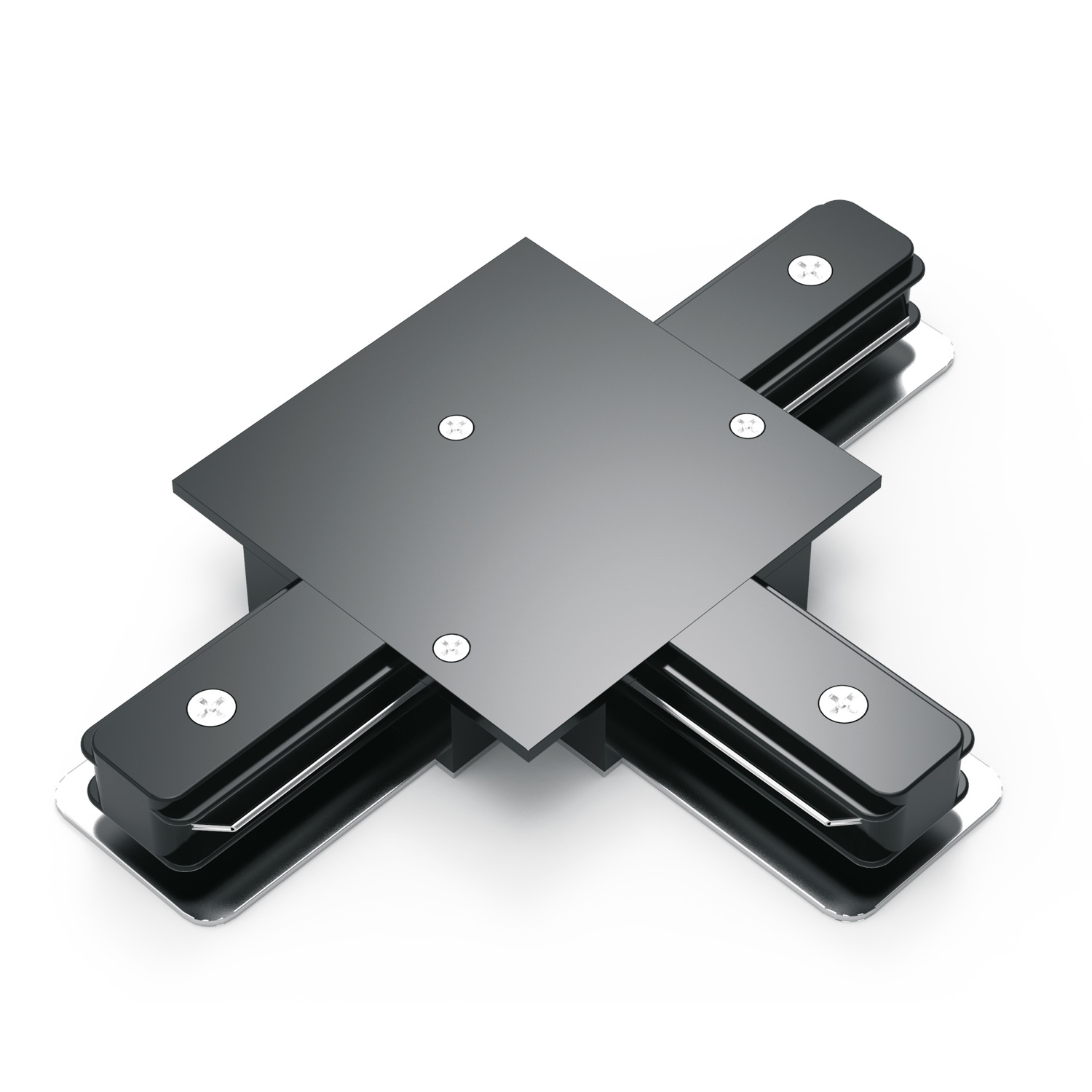 Коннектор для встраиваемых трековых шинопроводов AC 220В Черный IP20 Т-образный Track