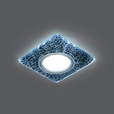 Светильник Backlight Квадрат. Черный/Серебро/Хром, Gu5.3, LED 4100K 1/40 BL068 GAUSS