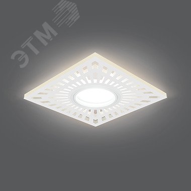 Светильник встраиваемый ДВО под лампу 3 Вт (max) 3000К IP20 d95х25 мм монт d60 мм Backlight Gauss BL127 GAUSS - превью