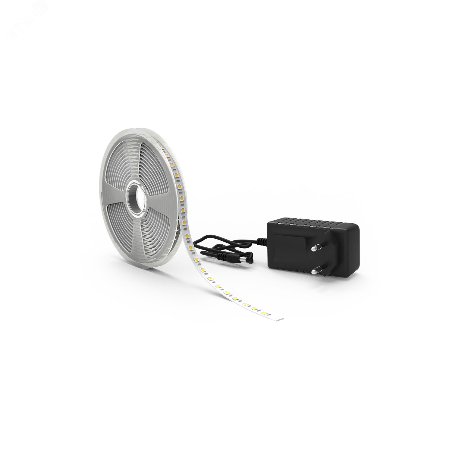 Изображение товара Комплект светодиодной ленты 10 Вт/м DC 12В 4000К IP20 60LED SMD5050 (с драйвером блистер 5м) 700 лм/м Basic (шт)