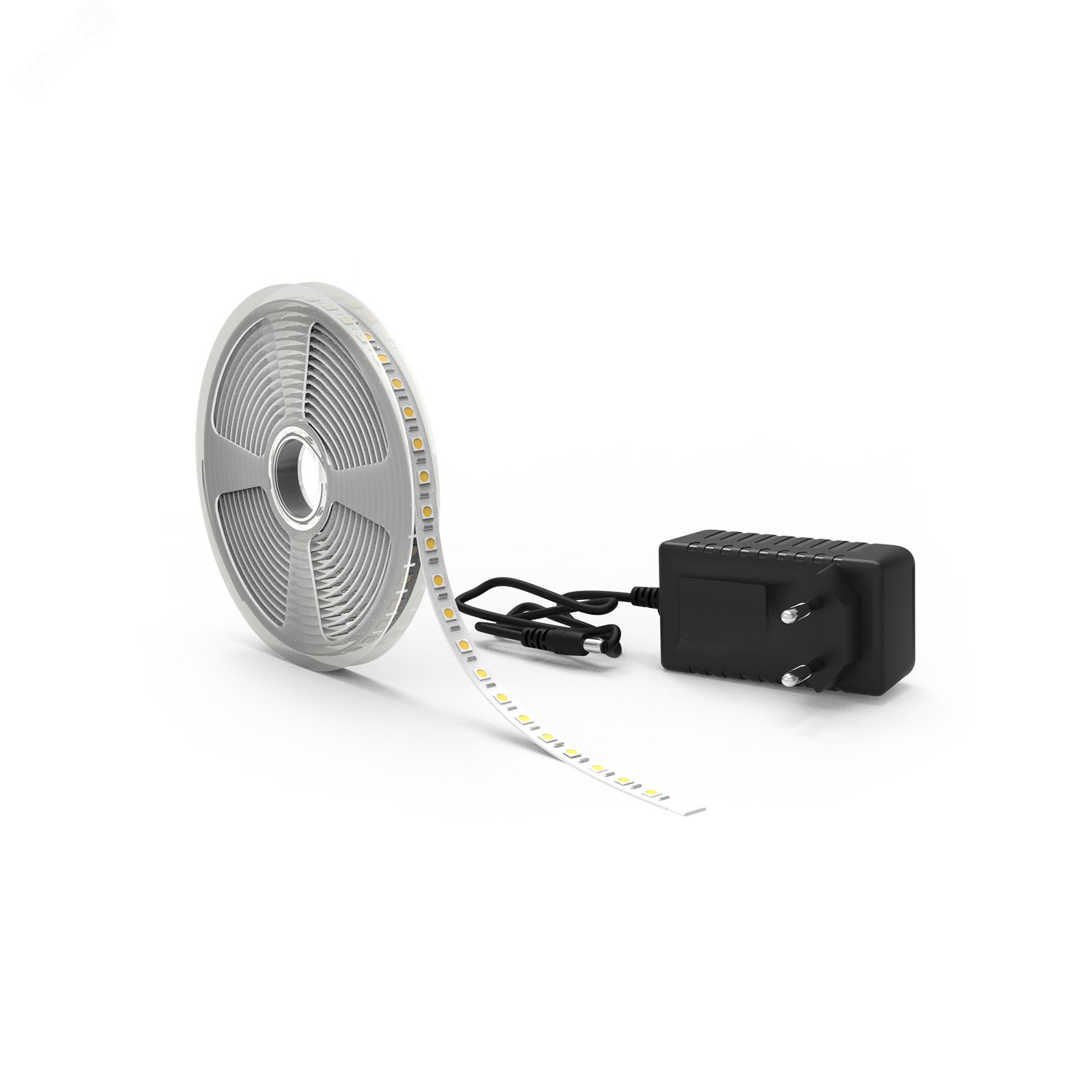 Изображение товара Комплект светодиодной ленты 10 Вт/м DC 12В 3000К IP20 60LED SMD5050 (с драйвером блистер 5м) 700 лм/м Basic (шт)