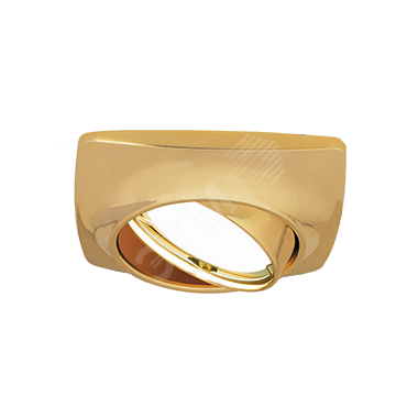 Светильник точечный встраиваемый под лампу ДВО GU5.3 1х35 Вт 220-230В IP20 монт d80 мм Золотой Metal