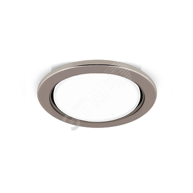 Светильник точечный встраиваемый под лампу ДВО GX70 1х30 Вт 110-240В IP20 монт d125 мм Титан Tablet Gauss GX302 GAUSS
