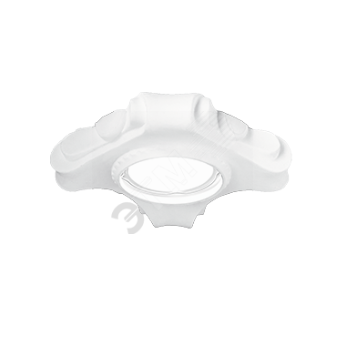 Светильник точечный встраиваемый под лампу ДВО GU5.3 1х35 Вт 220-230В IP20 монт d80 мм белый Gypsum