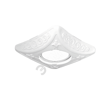 Светильник точечный встраиваемый под лампу ДВО GU5.3 1х35 Вт 220-230В IP20 монт d80 мм Белый Gypsum