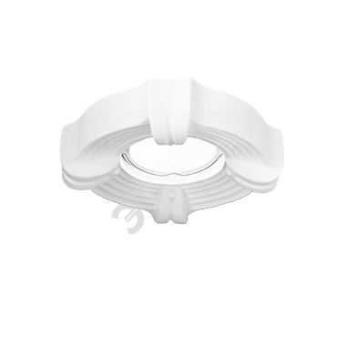 Светильник точечный встраиваемый под лампу ДВО GU5.3 1х35 Вт 220-230В IP20 монт d80 мм белый Gypsum