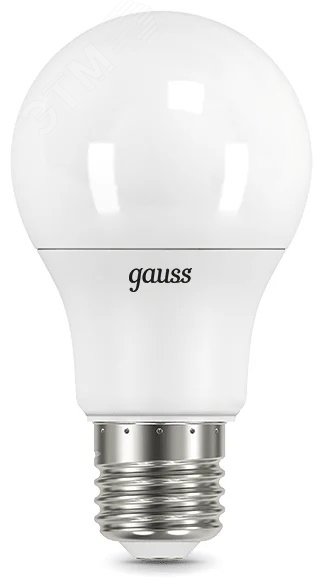 Лампа светодиодная LED 10 Вт 920 лм 6500К AC150-265В E27 А60 (груша) холодная  Black Gauss 102502310 GAUSS - превью 2