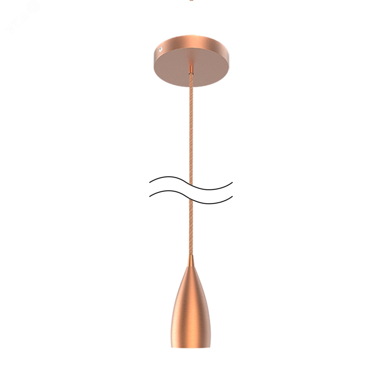 Изображение товара Подвесной светильник Gauss Decor PL033 E27 медный 1000х50х105 мм