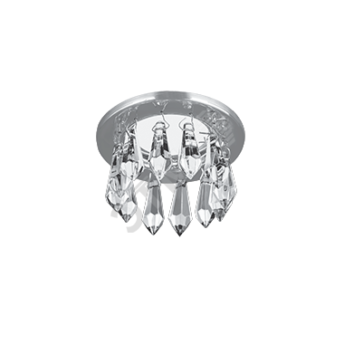 Изображение товара Точечный встраиваемый светильник Gauss серии Brilliance GU5.3 1х50 Вт IP20 хром