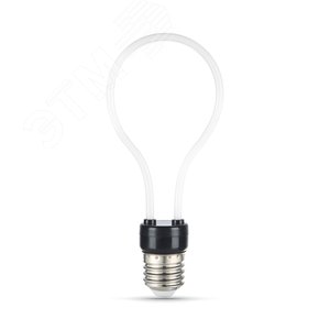 Лампа светодиодная филаментная LED 4 Вт 330 лм 2700К AC185-265В E27 контурная Artline A72 теплая матовая колба Black Filament 1004802104 GAUSS - 4