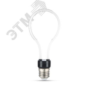 Лампа светодиодная филаментная LED 4 Вт 330 лм 2700К AC185-265В E27 контурная Artline A72 теплая матовая колба Black Filament