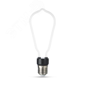 Лампа светодиодная филаментная LED 4 Вт 330 лм 2700К AC185-265В E27 ST64 теплая матовая колба Black Filament 1005802104 GAUSS - 4
