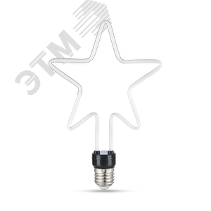 Лампа светодиодная филаментная LED 7 Вт 580 лм 2700К AC185-265В E27 Star теплая матовая колба Black Filament Gauss