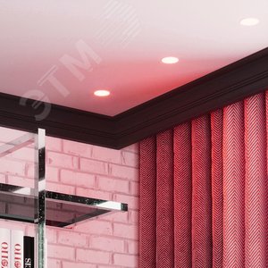 Лампа светодиодная LED 6 Вт 440 лм RGBW софит MR16 GU5.3 AC 220В RGBW и диммирование от пульта Black - фото 7