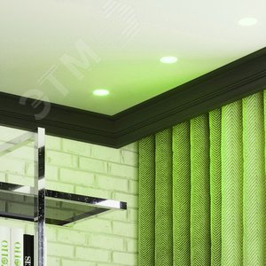 Лампа светодиодная LED 6 Вт 440 лм RGBW софит MR16 GU5.3 AC 220В RGBW и диммирование от пульта Black - фото 8